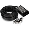 CAVO AUDIO MULTIPLO ADAM HALL K 20 C 16/4 CON CIABATTA STAGEBOX 15 M