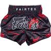 Fairtex - Pantaloncini da Boxe, Taglio Slim Muay Thai | Tessuto in raso di alta qualità con grafica a tema individuale. La vita elastica con coulisse garantisce una vestibilità