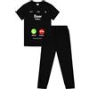 thepyjamafactory Pigiama lungo da uomo in cotone con scritta Beer Calling