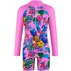WYTbaby Costume da bagno intero per ragazze, a maniche lunghe, protezione UV, estivo, da spiaggia, con cerniera, per bambini dai 4 ai 9 anni