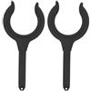 CAZSTYK Scalmo Porta Canna da Pesca con Blocco per gommone, Black | Accessorio per gommone marino, per kayak, canoa, yacht, installa facilmente supporto per pagaia con montaggio