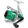 Lineaeffe SHIZUKA SK15 Mulinello da Pesca con Filo Incluso - Frizione Anteriore, Bobina in Grafite - Ideale per Spinning, Bolognese e Pesca a Fondo - Leggero e Resistente (2000 Green)