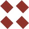 Toddmomy 4 Pezzi Pietra Abrasiva per Snowboard 60 Grit in Gomma Rossa | Rifinitura Bordi, Rimozione di Ruggine e Sbavature Metalliche, per Manutenzione in Viaggio e Rifugio
