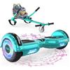MEGA MOTION Hoverboards con Hoverkart per Bambini, Hoverboards a due Ruote da 6,5 Pollici con Altoparlante Bluetooth, con Luci a LED, Regalo per Bambini e Adolescenti