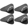 SUPVOX 4 Pezzi Accessori Triangolo Gonfiabile d Ring in PVC Ganci in Acciaio Inox, Nero, per SUP e Gommoni, per Uscita e Uso Outdoor, Soluzione di Fissaggio Sicura per Cordino Elastico
