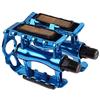 KFXYSM Pedali Mtb,Pedali Bici da Corsa Ultralight della bicicletta Pedali MTB bici Parte del pedale in bicicletta in lega di alluminio Ultra-Light conca pianeggiante gabbia Pedali Parti di biciclette(A Blue)