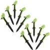 POPETPOP 10 Pezzi Tee da Golf 10° Inclinato in PC e TPR, Design Step-up Antiscivolo, Verde, per Pallina da Golf, Allenamento Indoor e Driving Range, per Principianti