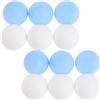 CLISPEED 100 Pezzi Palline da Ping Pong Opache Senza Giunte 40mm in PP | Bianco e Blu, Finitura Pulita senza Scritte Né Loghi, per Carnevale e Progetti Artistici Scolastici