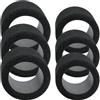 Healeved 6 Pezzi Copertura per Gonfiatore Bici Portatile in Spugna Nera | Resistente alle Macchie e Lavabile, Facile da Trasportare, Accessorio Pratico per Uso Quotidiano