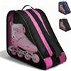 NICEWAT Borsa per pattini, per bambini, con tracolla regolabile, traspirante, per pattinaggio, pattinaggio a rotelle, per uomo e donna