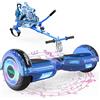 MEGA MOTION Hoverboards con Hoverkart per Bambini, Hoverboards a due Ruote da 6,5 Pollici con Altoparlante Bluetooth, con Luci a LED, Regalo per Bambini e Adolescenti