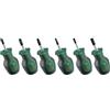Bosch Set de 6 tournevis courts (pour endroits restreints PH/PZ/TX/Plat acier S2 couple élevé embout magnétique)