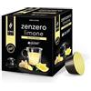 King Cup - 1 Confezione da 10 Capsule di Zenzero e Limone da Zuccherare, 10 Capsule 100% Compatibili con Sistema Nescafè Dolce Gusto di Bevanda al Gusto di Zenzero e Limone, Senza Glutine e Lattosio