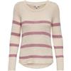 Only Onlgeena XO L/S Pullover Knt Noos Pullover Maglione Donna