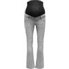 Only Maternity - Olmblush Mid Waist Flared DNM Box Noos, Olmblush - DNM Box Noos a Vita Media, Svasato Donna