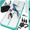 KESSER® Tappetino gonfiabile Airtrack, disponibile nelle dimensioni da 2 a 6 metri, ideale per fitness e ginnastica, completo di borsa per il trasporto e pompa ad aria