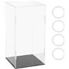 Merkloos Vetrina in acrilico 16x16x30,5 cm - Espositore - Protezione antipolvere - Vetrina per action figure - Oggetti da collezione - Facile da montare - Espositore