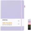 Smarpau Taccuino A4, Bullet Dotted Journal con 180 pagine di carta da 80 g | Diario in pelle, puntinato per strutture flessibili, bullet journal, planner, to-do, schizzi, mind map e journaling, viola