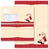 Paper-Media 40 pezzi Set completo Natale, BABBO NATALE - MOTIVO St Nicholas 20 fogli di carta da lettera e 20 buste DIN LANG (con finestra) | Paper-Media