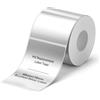 NIIMBOT Etichette a trasferimento termico M2/M3, 50 x 70 mm, argento spazzolato
