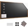 ALLboards Lavagna Nera da Gesso MAGNETICA con Cornice in Legno 200x100cm, resistente all'acqua, Scrivibile con Gessetti e Pennarelli a Gesso, Per Bar, Ristoranti, Menu