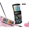 Tinta Unita Astuccio a rotolo JOUNG - 24 pastelli TU 4.0 + 1 matita - Nero