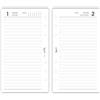 Agendepoint.it Ricambio Organizer Giornaliero 2027 in Inglese, 9x17 cm, 6 Fori, Carta 80 g/m², Layout Giornaliero