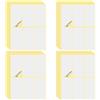 Aomig 60 * 8 Pezzi Etichette Adesive Bianche, Etichetta Rettangolare 50x100MM, Etichette Vuote per Data, Cancelleria, Corrispondenza, Etichetta Adesive Universali Autoadesive per Scuola, Ufficio