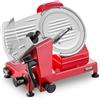 VEVOR Affettatrice da Banco Elettrica per Carne Prosciutto Salumi Lama 25cm | Velocità di Rotazione 300-450 giri/min, Lama in Acciaio al Carbonio, Spessore Regolabile da 0 a 12 mm, Uso Commerciale, Casa