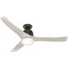 HUNTER FAN Ventilatore da Soffitto Harmony 137 cm per Interni, con Luce e Telecomando, 3 Pale Intercambiabili in Rovere Grigio Chiaro, Ideale per Estate e Inverno, Modello 50964