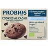 Probios Biscotti al cacao con gocce di cioccolato fondente - Senza zuccheri aggiunti e senza lattosio, biscotti croccanti e deliziosi - Ideali per colazione, spuntino o dolce pausa - 120g (40gx3)