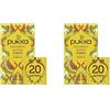 Pukka Herbs | Turmeric Active | Tisana Biologica con curcuma | 20 filtri (Confezione da 2)