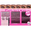 Path to Love 812Pezzi Ciglia Finte Ciuffetti 30D 40D 50D 60D 80D 100D, Extension Ciglia D-Curl Miste 10-16mm, Kit DIY con 2 Set Bond & Seal e Pinzetta Effetto Naturale, Vaporoso e Leggero