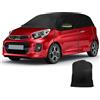 JinsenTGG Copertura Mezza Compatibile con Kia Picanto 2003-2025, Copertura Auto Impermeabile, Telone per Garage con Strisce Riflettenti, Protezione da Neve e Polvere