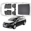 Trimak Tappetini 3D perfetti e vasca per bagagliaio, set per auto, compatibile con VW Passat B7 Combi 2011-2014, accessori per auto, tappetini in gomma, tappetino per bagagliaio, auto, TPE, per tutte