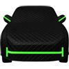 Generic Telo Copriauto Antigrandine Per Audi A5 Cabrio 2009-2016, | Imbottito, Impermeabile, Anti UV, Copriauto Antigrandine Spesso, Protezione Completa Auto, Zip Portiera t1430