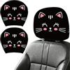DELORIGIN 2 pezzi Dolce Cat Car Poggiatesta Copertura Elastica Universale Poggiatesta Protezione Lavabile Auto Cuscino Copertura per SUV Berlina Van Camion, Accessori interni del veicolo per donne e