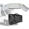 CStern Copriparabrezza Fiat Ducato 2006-2022 X250/290 Camper Van con Borsa | Cerniera Regolabile, Ganci e Magneti, Anti-UV, Polvere/Neve, Facile Montaggio, Privacy, Oscuranti Termici, Boxer/Relay