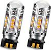 Ruiandsion Lampadine LED PWY24W ambrate DC 10-30V estremamente luminose 25SMD Canbus senza errori, lampadine a LED di ricambio per indicatori di direzione anteriori (confezione da 2)