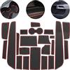 BIXUAN Tappetini Antiscivolo Compatibile con Citroen C5 Aircross 2021 2020 2019 Tappetini per vano portaoggetti Portabicchieri Interni Accessori