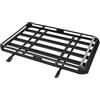 Cuisaincraty Portapacchi Tetto SUV 160 cm 150 kg, baule da tetto regolabile 100/135 cm, galleria da tetto nera in alluminio, per viaggi famiglie all'aperto, carico massimo 330 kg, compatibile con SUV con guide