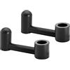 Vecys 2 Pack Ganci per Seggiolino Auto Accessorio Gancio Poggiatesta Sedile Posteriore Auto Forniture Piccolo Gancio Seggiolino Auto Ganci Nascosti per Borsa Vestiti Grocery (Nero)