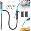 Idota Pompa di trasferimento elettrica per benzina per tanica, 2,4 GPM (9 l | Pompa elettrica di trasferimento a batteria, pompa dell'olio elettrica portatile per auto e moto, per benzina