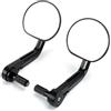TLVBFPG Adatto Per Bmw R NineT RNINET Urban G/S NINE T Pure RnineT Scrambl Moto Bar End Specchietto Retrovisore CNC In Alluminio(Black)