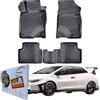 Trimak Tappetini 3D su misura per auto Honda Civic Type R FK2 & FK8 2015 - 2021 accessori auto 1° e 2° fila tappetini in gomma TPE per tutte le stagioni inodore antiscivolo anteriore e posteriore nero