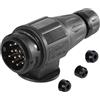 ETUKER Spina 13 poli Rimorchio 12V Impermeabile CE Adattatore 13 Poli Presa per Rimorchio 13pin Trailer Plug Autocarro RV