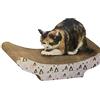 Bakaji Tiragraffi Gioco Gatto in Cartone Supporto Pedana Cuccia Tira Graffi Cura Unghie Gatti con Dimensione 38 x 20 x 12 cm
