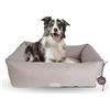 Ligo Buddy Elegance - Cuccia per cani Lettino per cane realizzata in Italia. Cuscino materasso per Cane cuccetta completamente sfoderabile e lavabile in lavatrice. (L/XL: 110 X 85 cm BEIGE ELEGANCE)