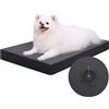 Favodormir Impermeabile Cuccia Cane Interno,Ortopedica Cuscino Cane in Ecopelle,Nero | 73x45x7cm,Sfoderabile e Lavabile,Materassino per Cani Taglia Piccola, Letto per Cani