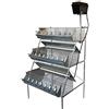 Montidistribuzione Gabbia B3-100 Plus 3 Piani a Piramide per Ingrasso Conigli. Conigliera con 12 celle. Cm L 105 x P 95 x H 160